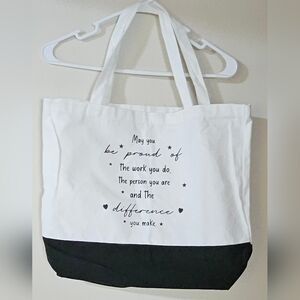 Large size inspirational quote Tote bag